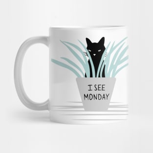 Urgent Cat News: I See Monday Mug